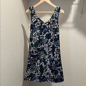 CAbi Blue V-Neck Sleeveless Sundress